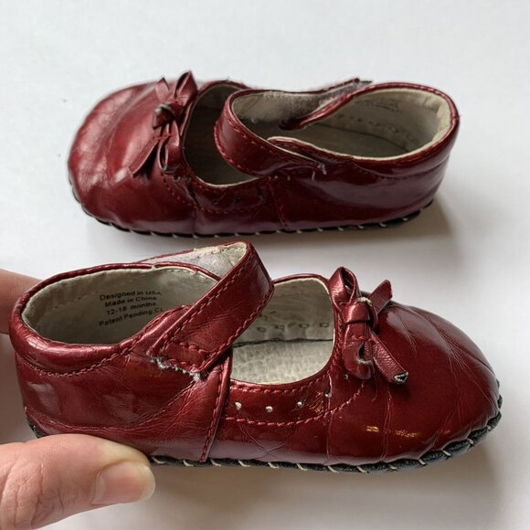 Pediped Burgundy Soft Sole Mary Janes - Picture 4 of 8